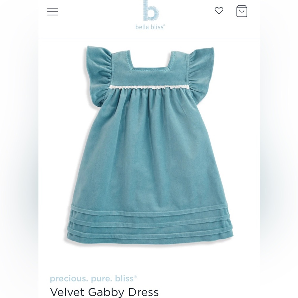 Blue velvet Gaby Dress size 4